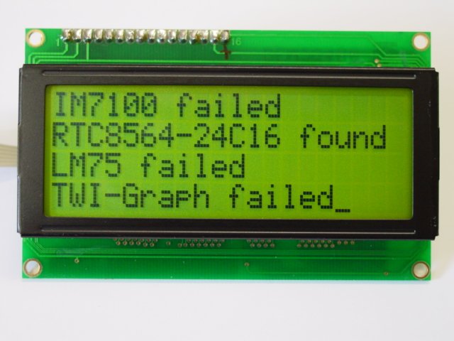 Alphanumerisches LCD 4×20 (Standard)